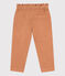Pantalon droit en velours fin enfant fille rose SIENNA