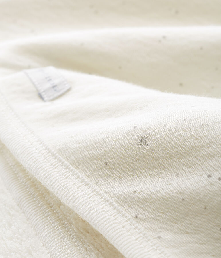 Cape de bain b&eacute;b&eacute; mixte blanc