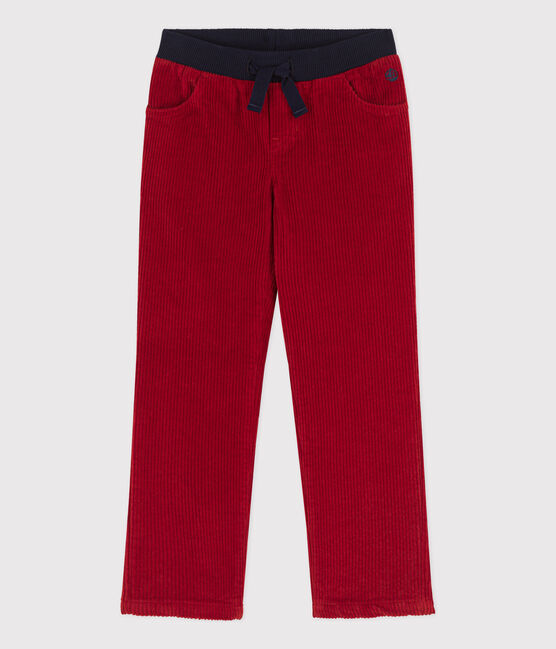 Pantalon regular en velours côtelé enfant garçon STOP