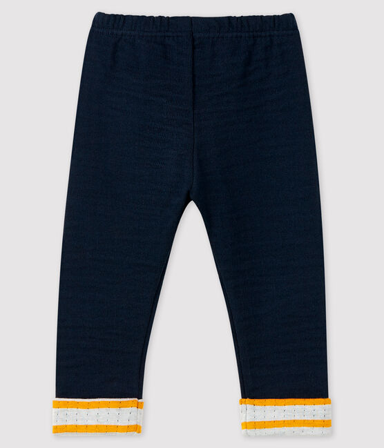 Pantalon bébé garçon en tubique bleu SMOKING