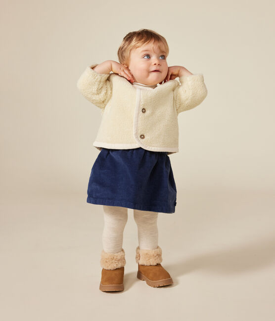 Veste en sherpa bébé écru AVALANCHE