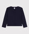 Cardigan en coton enfant fille bleu SMOKING