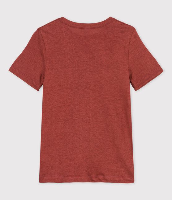 Tee-shirt L'ICONIQUE en lin Femme marron OMBRIE