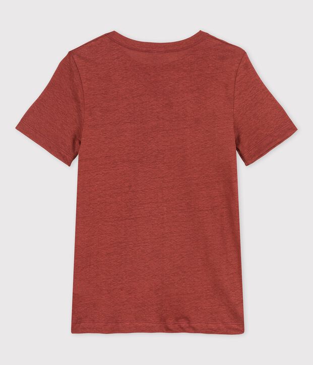 Tee-shirt L'ICONIQUE en lin Femme marron