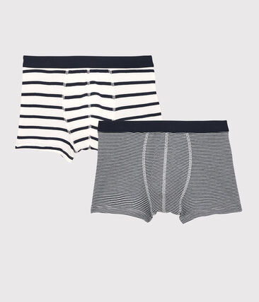 PETIT BATEAU - Lot de 2 boxers rayés garçon