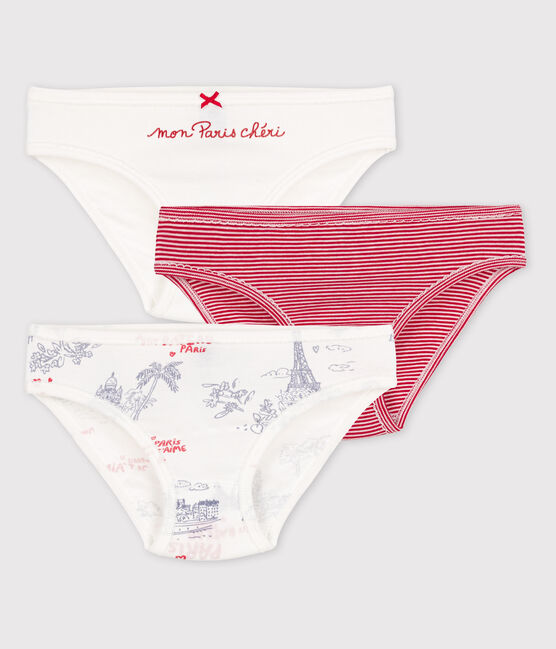 Lot de 3 culottes petite fille en coton variante 1