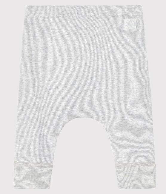 Caleçon bébé en côte 2x2 gris BELUGA CHINE