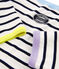 Tee shirt iconique femme blanc/bleu