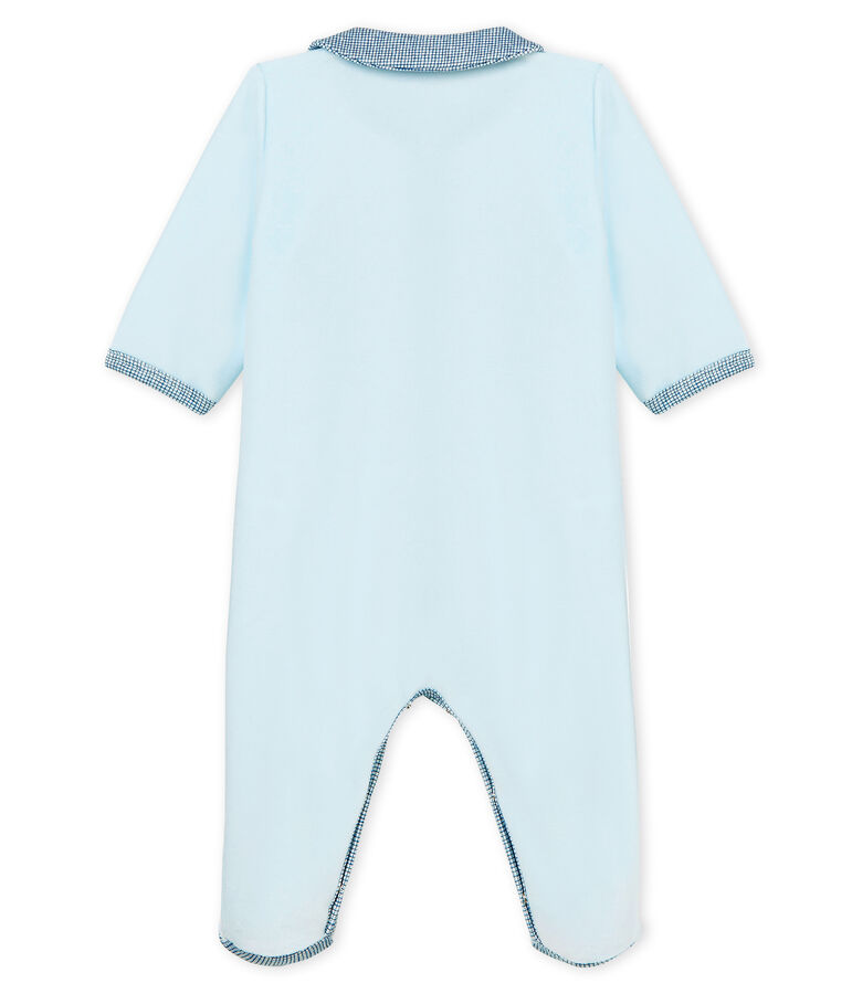 Dors bien b&eacute;b&eacute; gar&ccedil;on en velours bleu