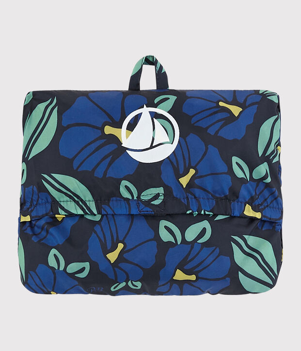 Coupe vent en polyester recycl&eacute; enfant gar&ccedil;on bleu/multicouleur