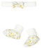 Lot bandeau et chaussons bébé fille en laine et coton variante 1