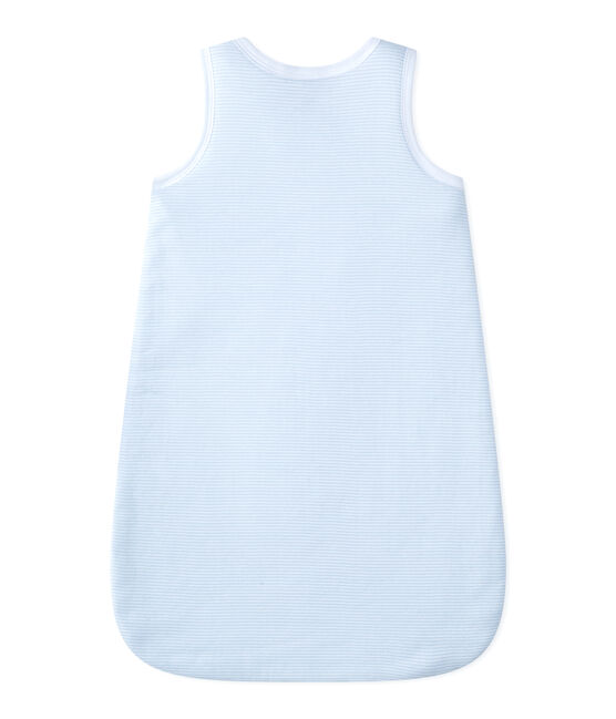 Gigoteuse naissance bébé garçon rayée milleraies bleu FRAICHEUR/blanc ECUME