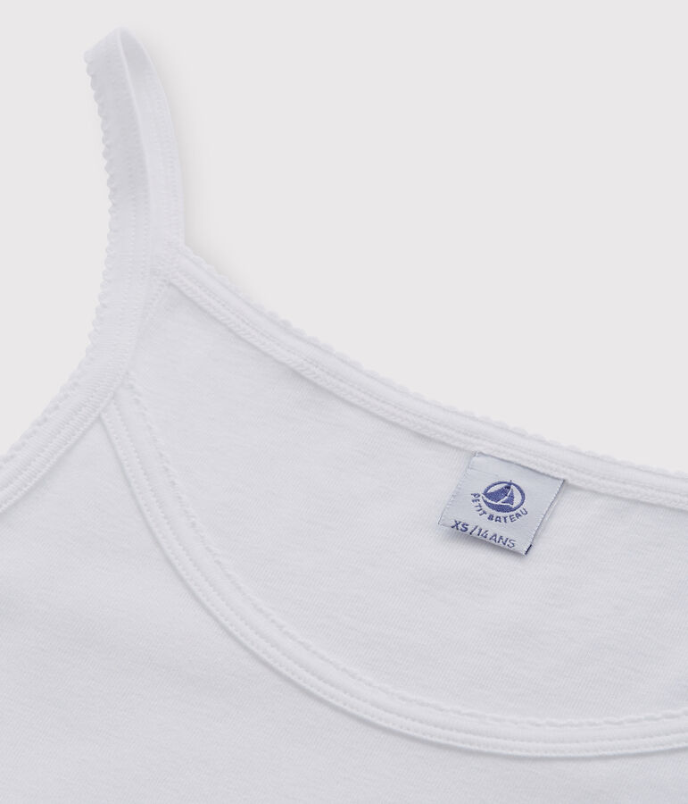 Robe &agrave; bretelles Femme blanc