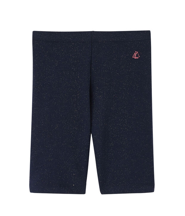 Cycliste enfant fille bleu/jaune