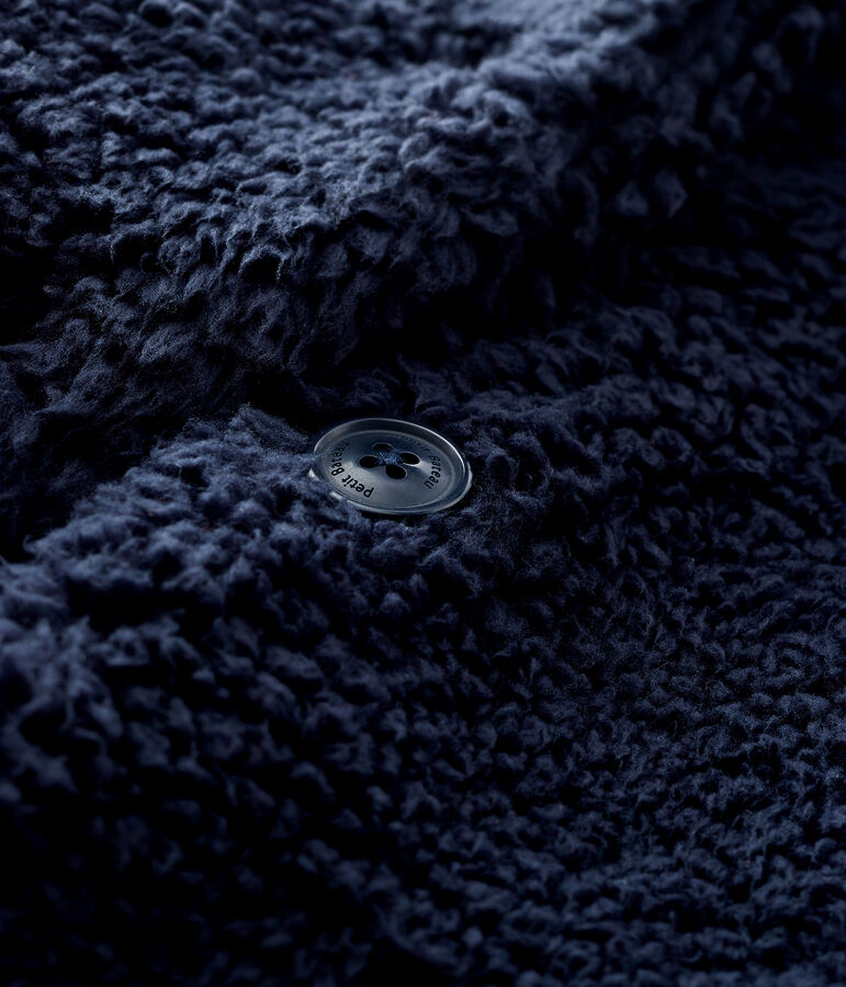 Manteau sherpa b&eacute;b&eacute; fille bleu