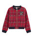 Teddy en maille tartan enfant fille