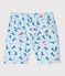 Short imprimé bébé garçon blanc MARSHMALLOW/blanc MULTICO