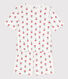 Pyjacourt fleurs en coton femme