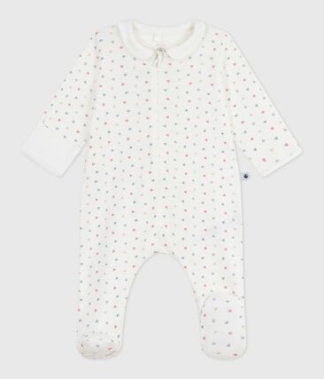 Pyjama bébé en coton à col imprimé cœurs