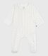 Pyjama bébé en coton à col imprimé cœurs
