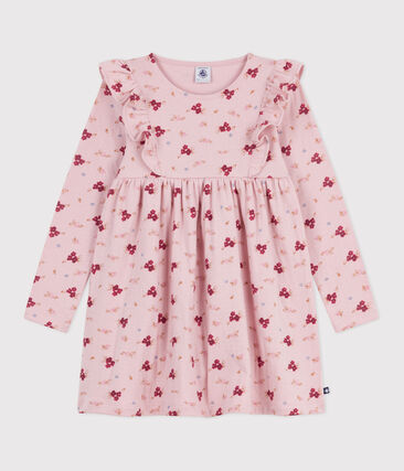 Robe enfant manches longues en coton