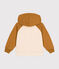 Sweatshirt à capuche en molleton enfant garçon beige AVALANCHE/ CUIVRE