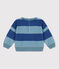 Sweatshirt à rayure bébé en bouclette éponge CREPUSCULE/ ROVER