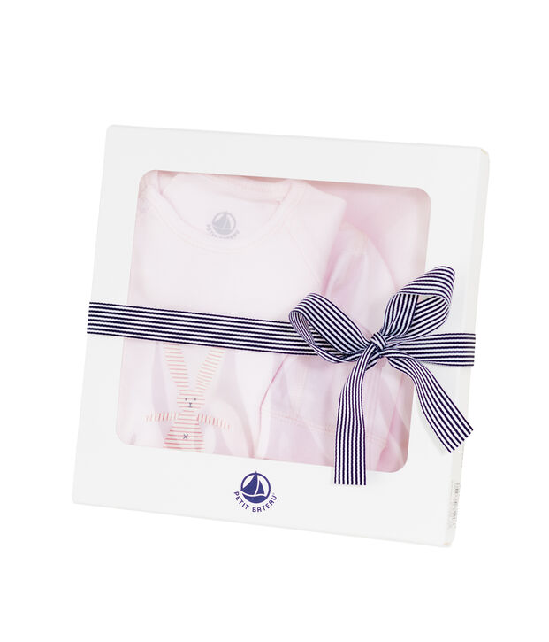 Coffret cadeau 3 pi&egrave;ces b&eacute;b&eacute; mixte multicouleur