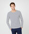 Marinière iconique homme beige COQUILLE/bleu SMOKING