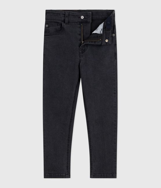 Pantalon enfant en denim noir NOIR DELAVE