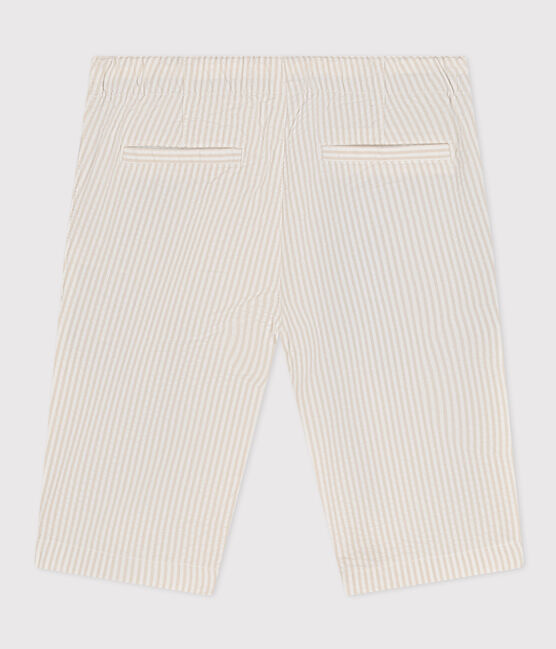 Bermuda enfant beige BEIGE/blanc MARSHMALLOW
