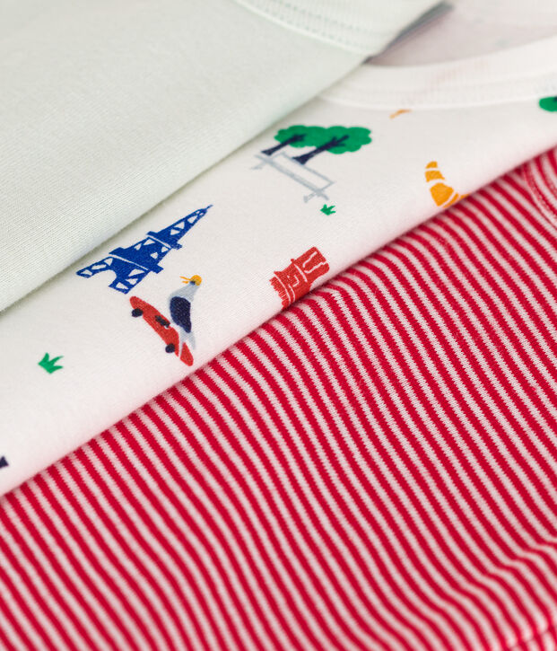 Lot de 3 bodies sans manches en coton b&eacute;b&eacute; multicouleur