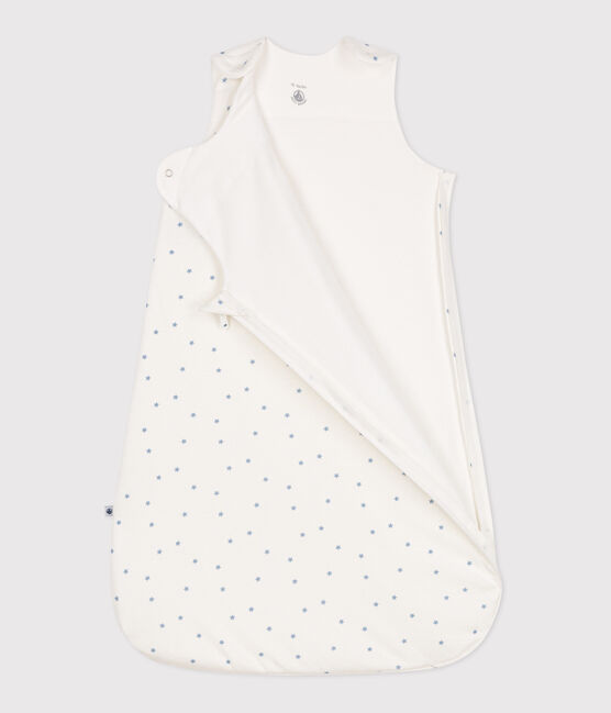 Gigoteuse bébé en coton imprimé TOG 1.5 blanc MARSHMALLOW/bleu ALASKA