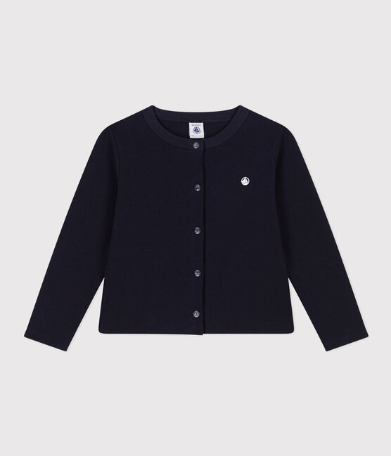 Cardigan en coton enfant fille/garçon bleu SMOKING