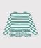Marini&egrave;re enfant en coton vert/vert