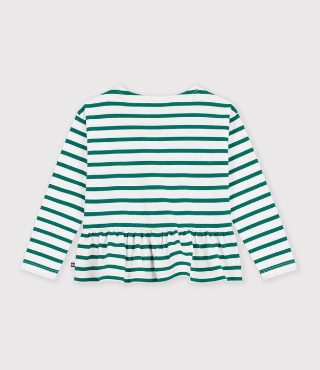 Marini&egrave;re enfant en coton vert/vert