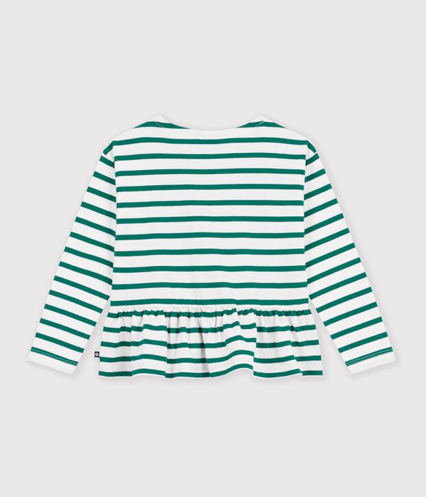 Marini&egrave;re enfant en coton vert/vert