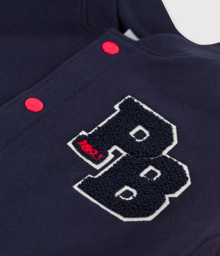 Cardigan teddy en molleton enfant fille gar&ccedil;on rouge PEPS/bleu SMOKING