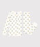 Pyjama fleur petite fille en bouclette éponge blanc MARSHMALLOW/blanc MULTICO