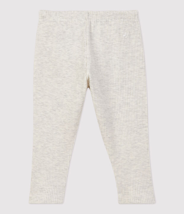 Pantalon sarouel en coton b&eacute;b&eacute;. beige