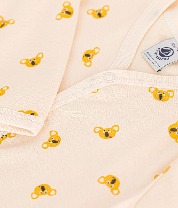Pyjama koala en coton b&eacute;b&eacute; blanc/multicouleur