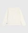 Tee-shirt enfant manches longues en coton imprimé écru MILK