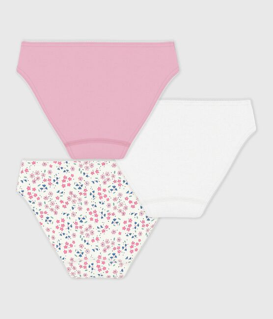 Lot de culottes enfant en coton imprimé fleuri variante 1