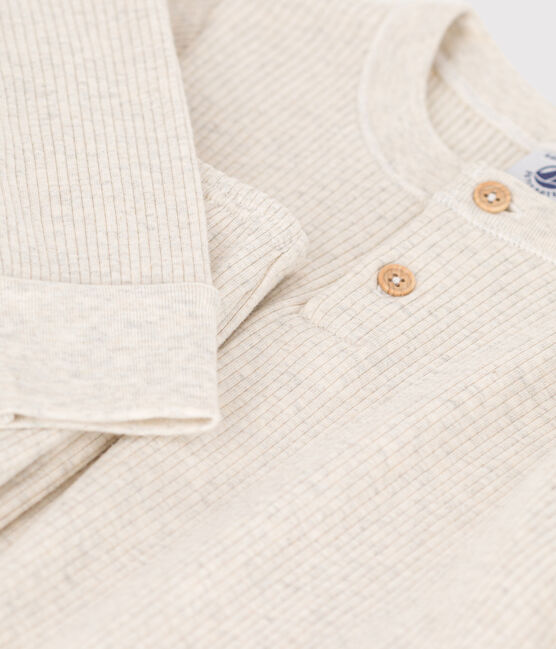 Pyjama en coton enfant beige MONTELIMAR CHINE
