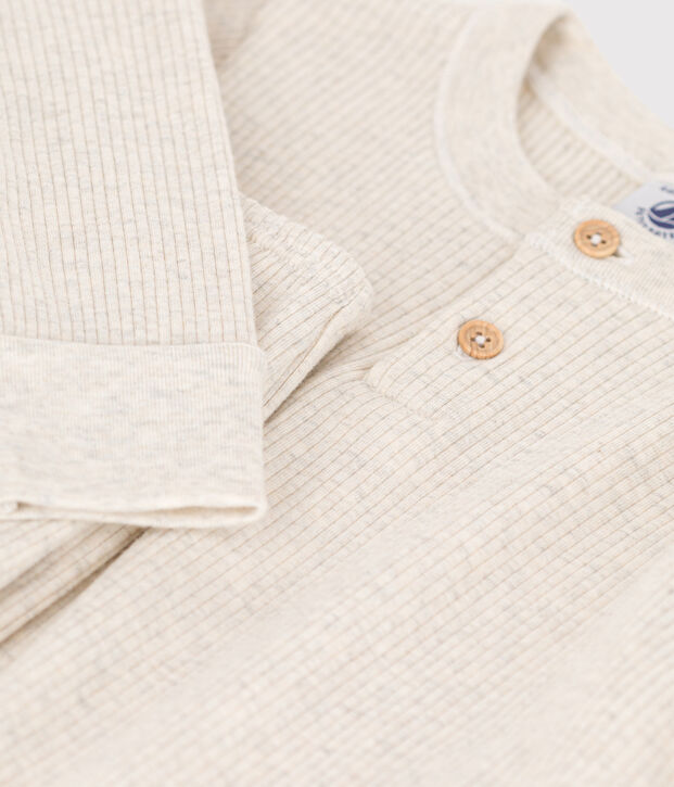 Pyjama en coton enfant beige