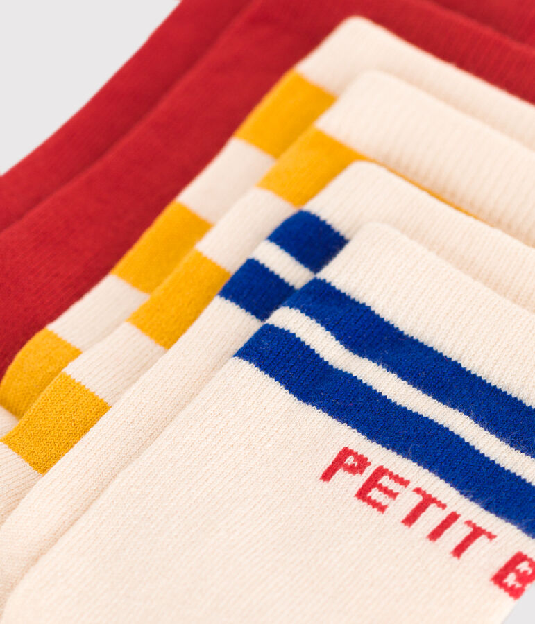 3 paires de chaussettes en coton rayures enfant variante 1