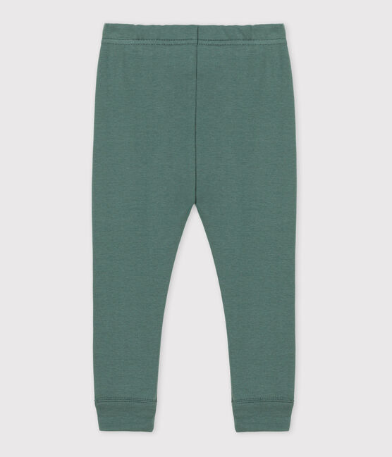 Legging bébé en coton vert VALLEE