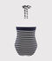 Maillot de bain 1 pièce bleu SMOKING/blanc MARSHMALLOW