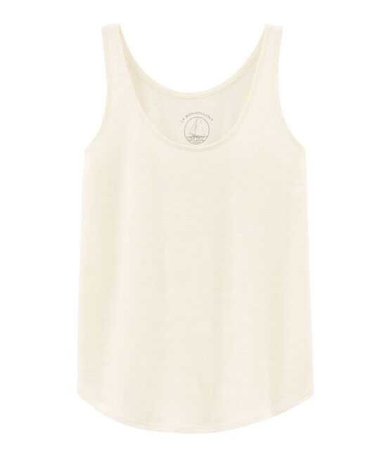 Debardeur lin femme blanc MARSHMALLOW