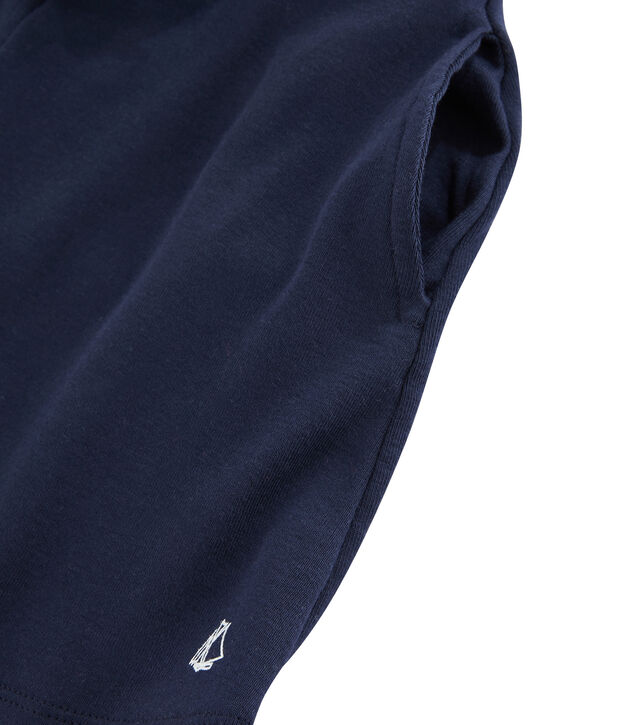 Bermuda maille enfant fille bleu marine